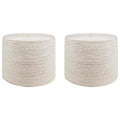 vidaXL Lina jutowa 2 pcs 2 Biały 100% juta Tossa
