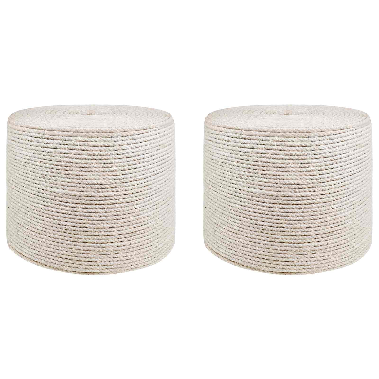 vidaXL Lina jutowa 2 pcs 2 Biały 100% juta Tossa