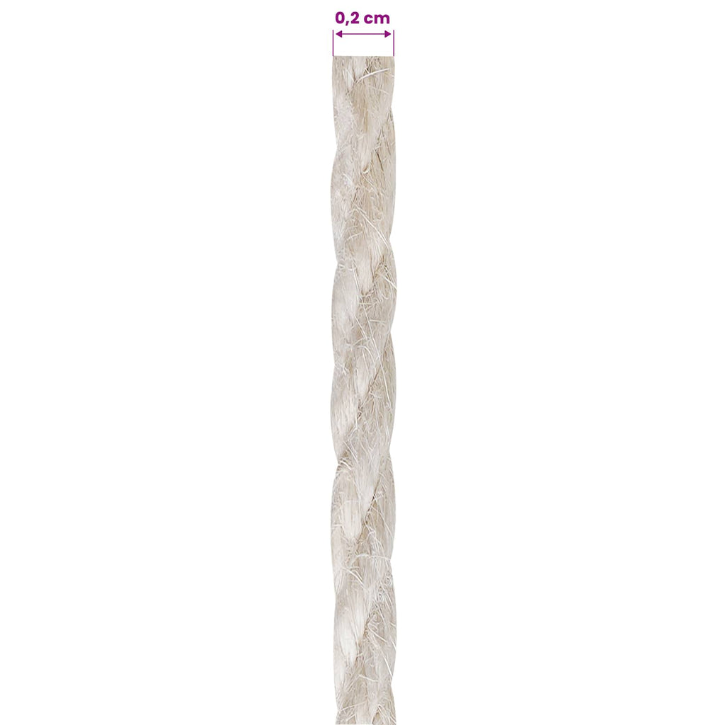 vidaXL Lina jutowa 10 pcs 2 Biały 100% juta Tossa