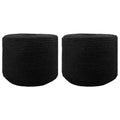 vidaXL Lina 2 pcs Czarny Bawełna