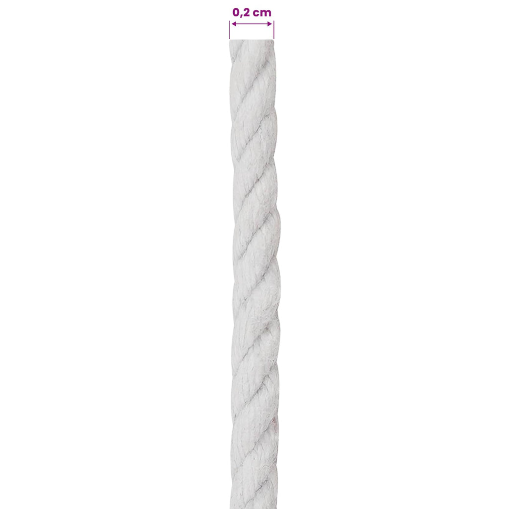 vidaXL Lina 2 pcs Biały Bawełna
