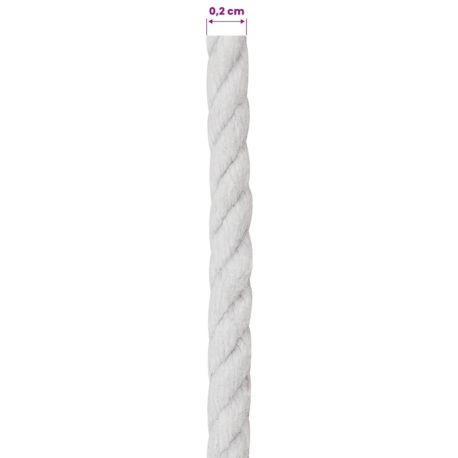 vidaXL Lina 10 pcs Biały Bawełna