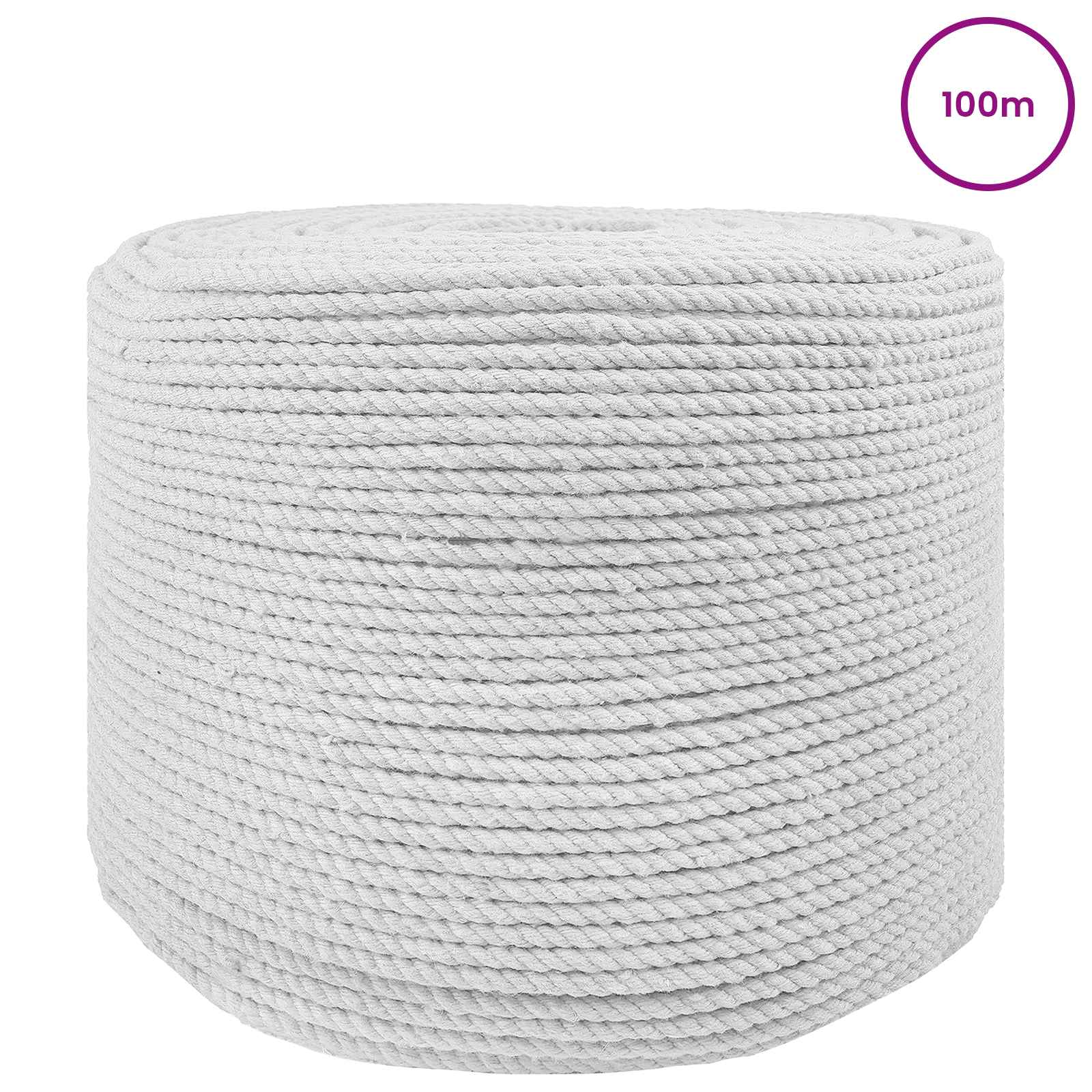 vidaXL Lina 10 pcs Biały Bawełna