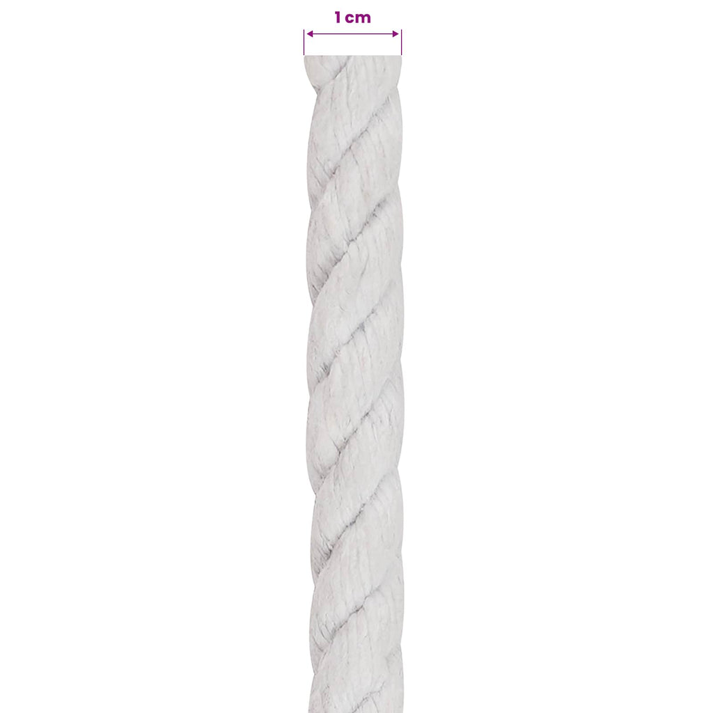 vidaXL Lina Biały 1 x 1 x 5000 cm Bawełna