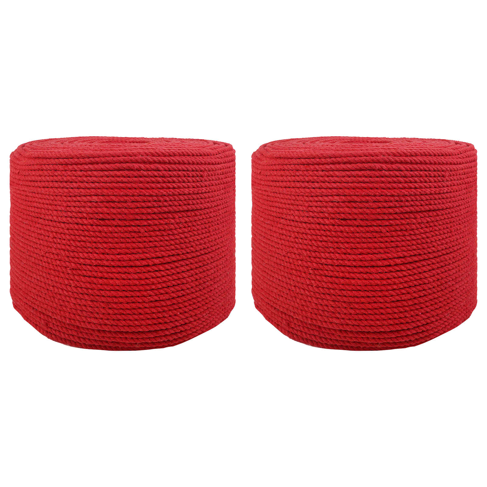 vidaXL Lina 2 pcs Czerwony Bawełna