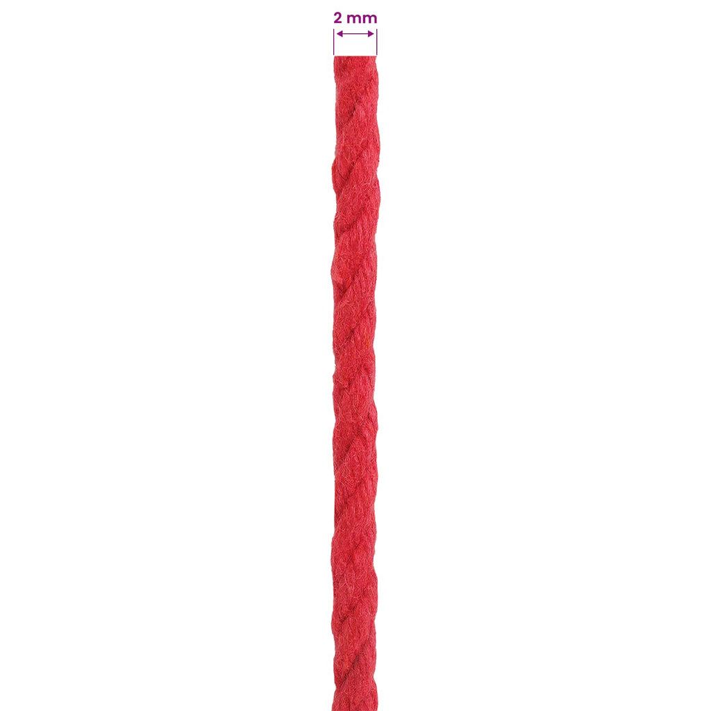 vidaXL Lina 2 pcs Czerwony Bawełna
