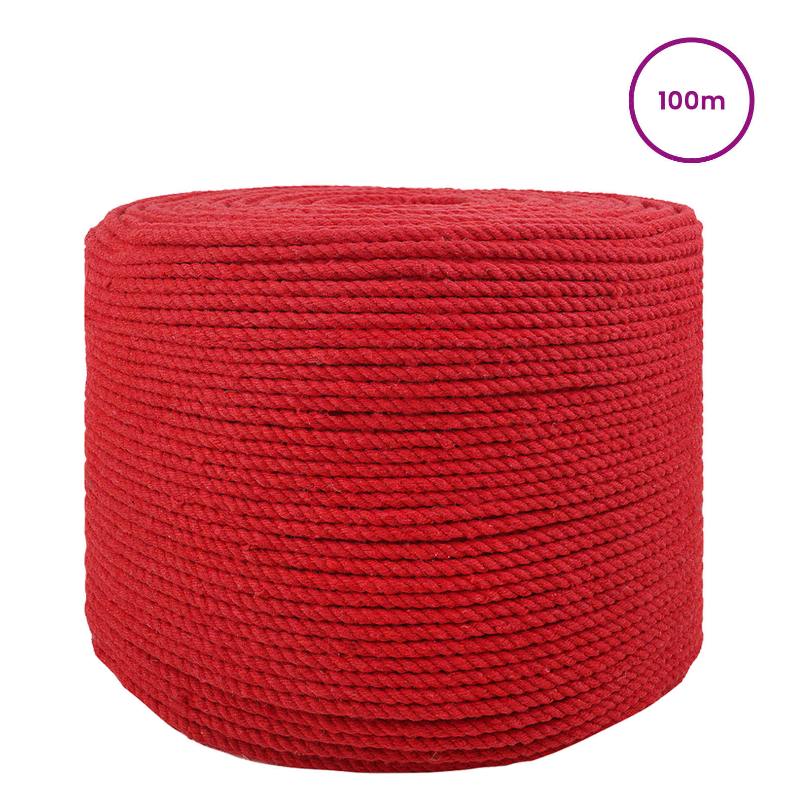 vidaXL Lina 10 pcs Czerwony Bawełna