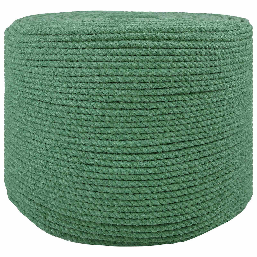vidaXL Sznur bawełniany 4 mm 100 m zielony 100% bawełna