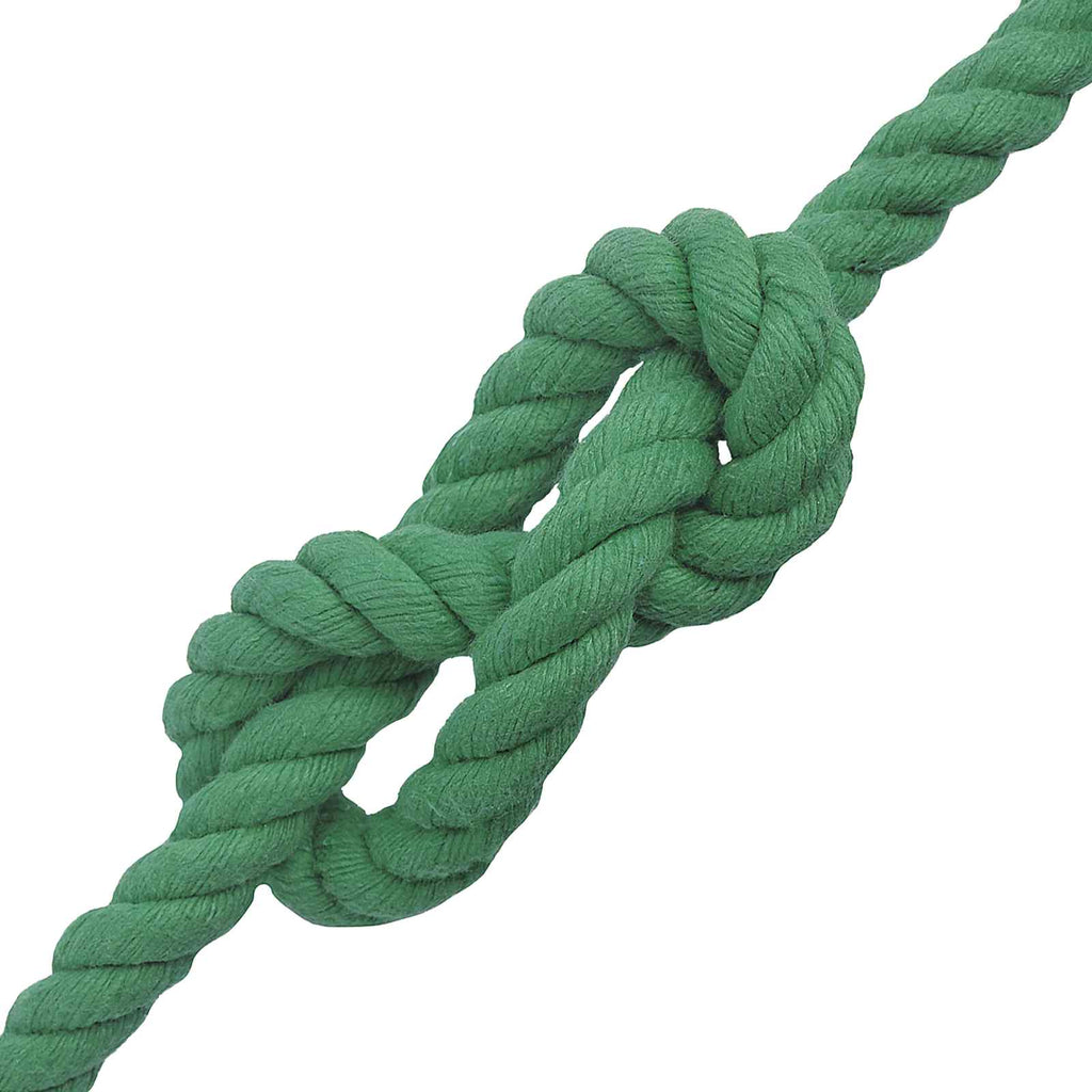 vidaXL Lina Bawełniana 16 mm 25 m zielony 100% bawełna