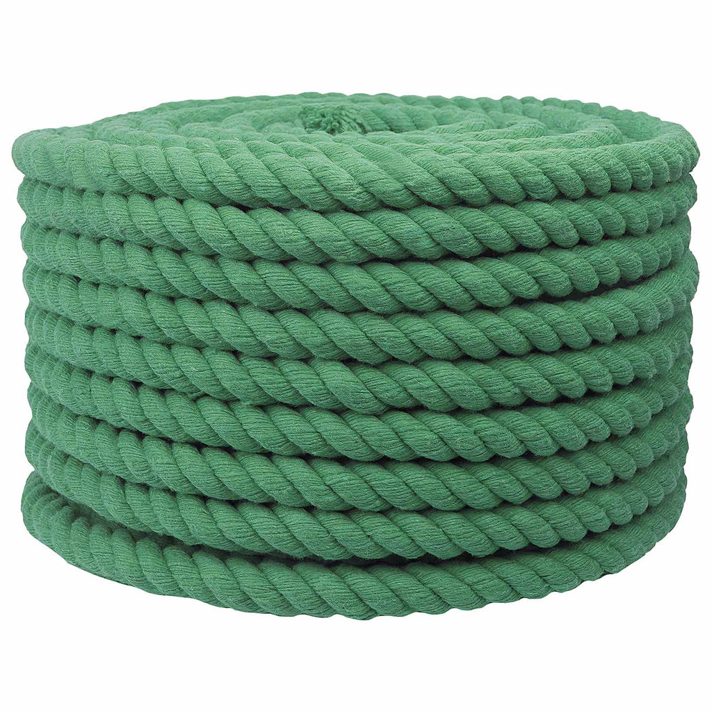 vidaXL Lina Bawełniana 24 mm 50 m zielony 100% bawełna