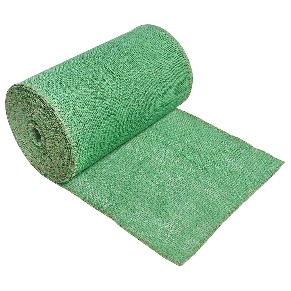 vidaXL Rolka Jutowa Zielony 25 x 1000 cm