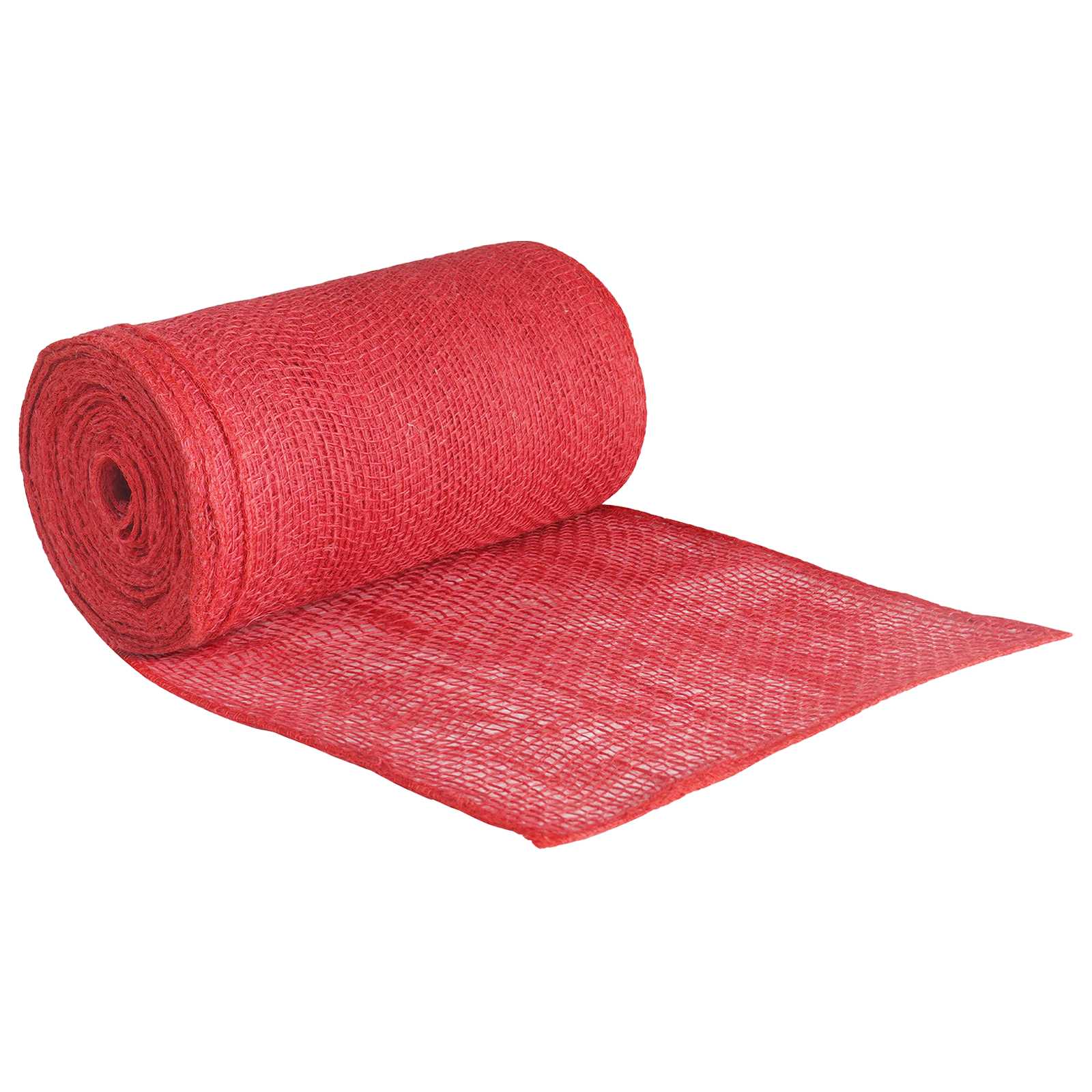 vidaXL Rolka Jutowa Czerwony 25 x 1000 cm