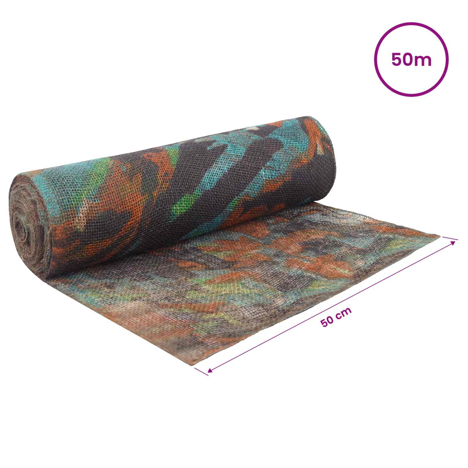 vidaXL Rolka Jutowa Moro 50 x 5000 cm