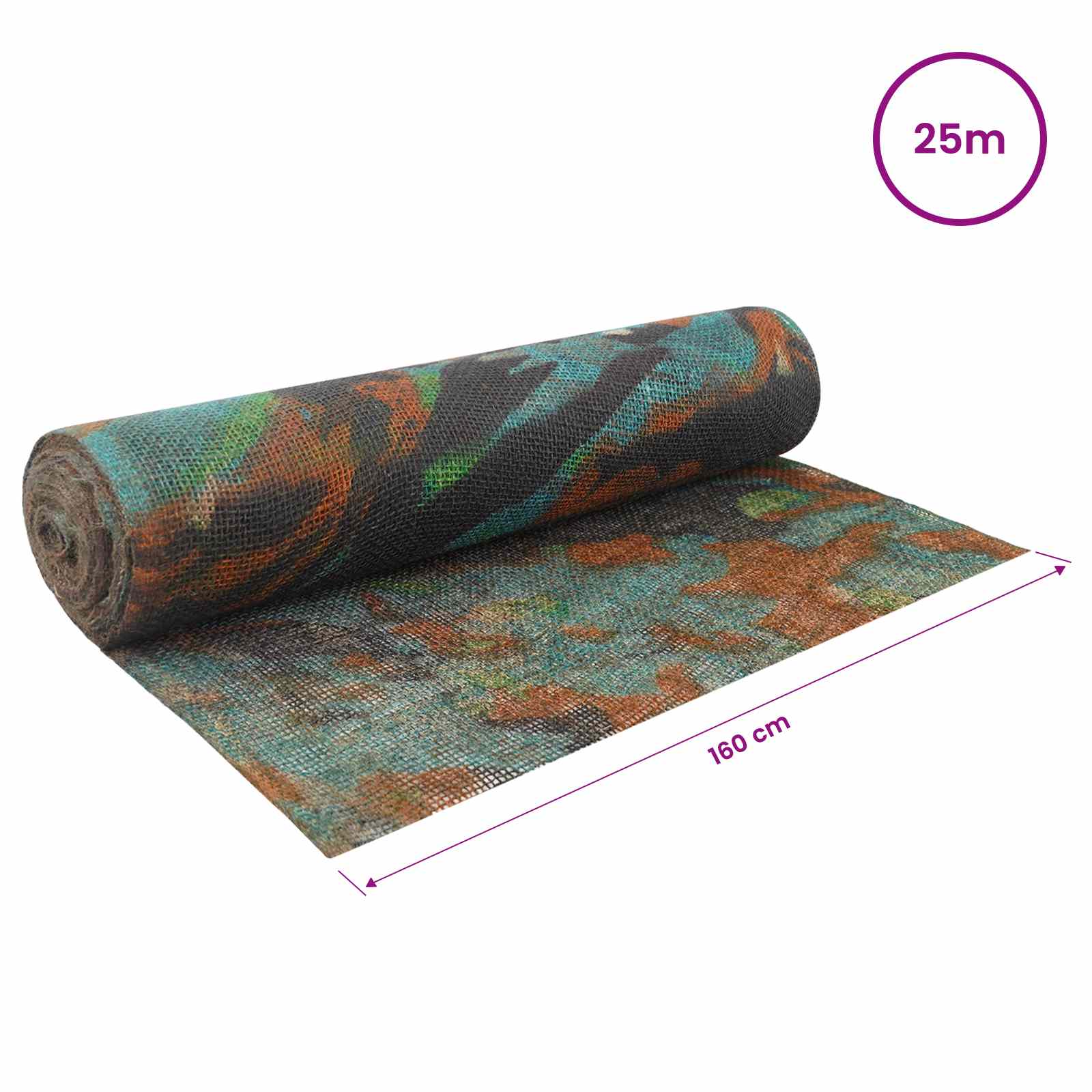 vidaXL Rolka Jutowa Moro 160 x 2500 cm