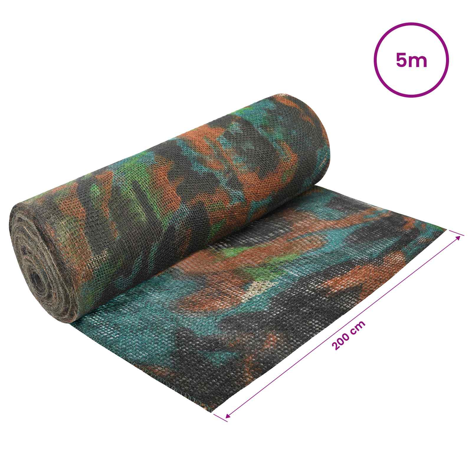 vidaXL Rolka Jutowa Moro 200 x 500 cm