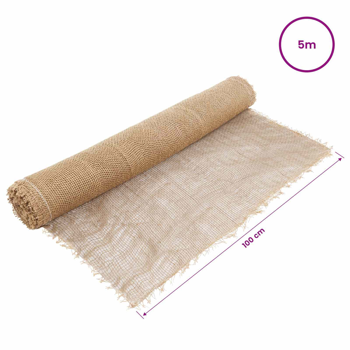 vidaXL Rolka Jutowa 100 x 500 cm