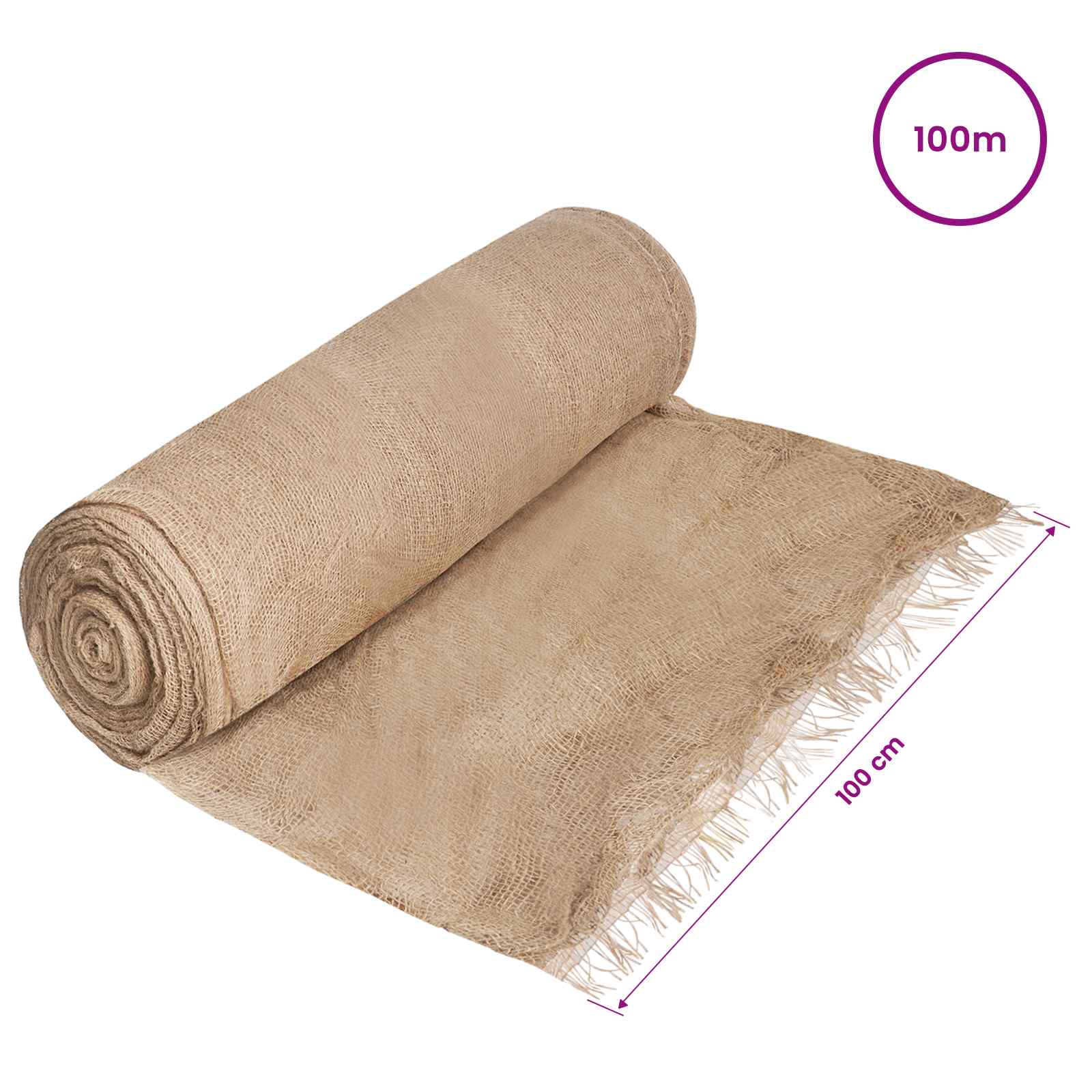 vidaXL Rolka Jutowa Naturalny 200 x 10000 cm