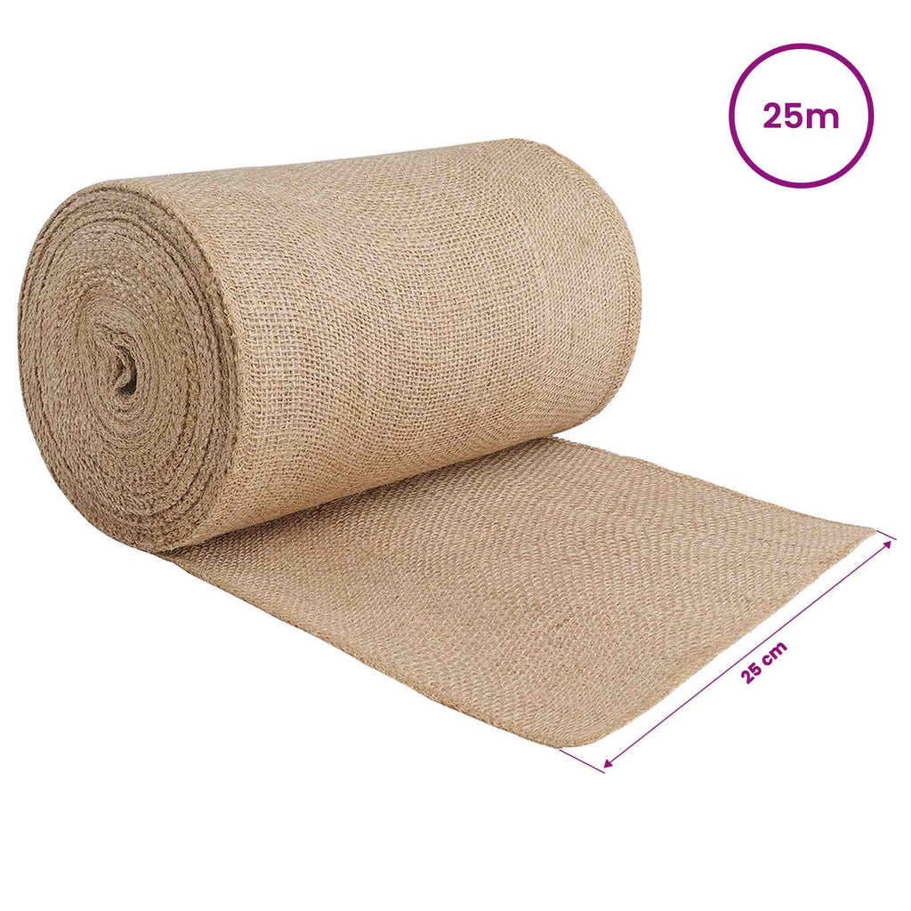 vidaXL Rolka Jutowa 25 x 2500 cm naturalny