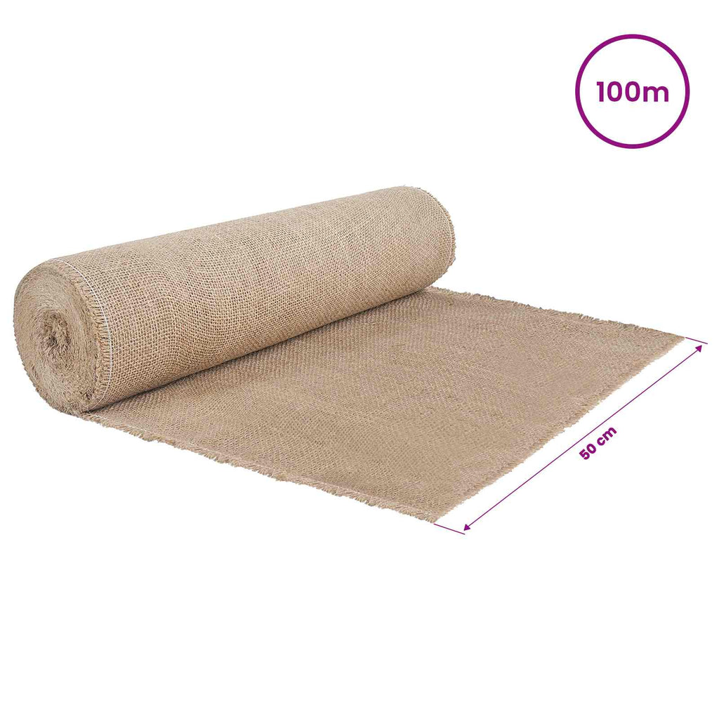 vidaXL Rolka Jutowa Naturalny 50 x 10000 cm
