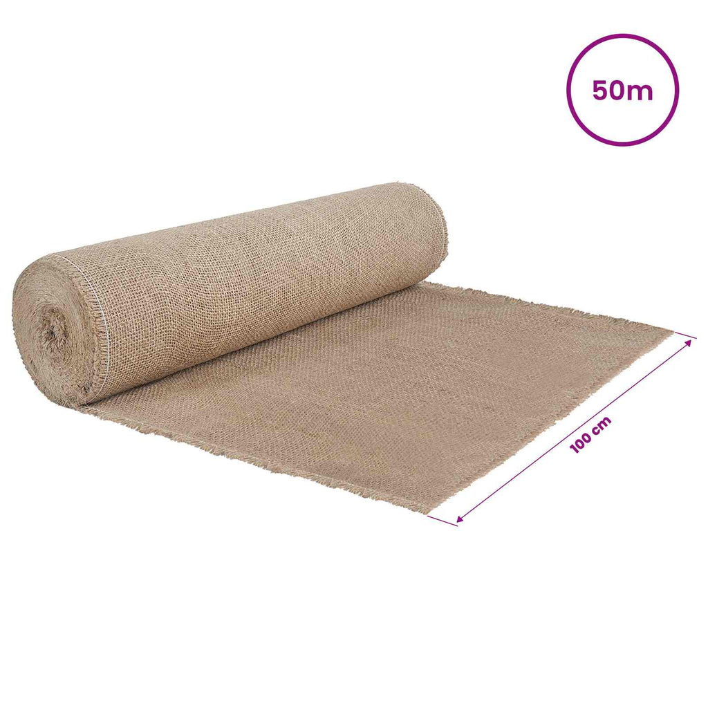 vidaXL Rolka Jutowa Naturalny 100 x 5000 cm