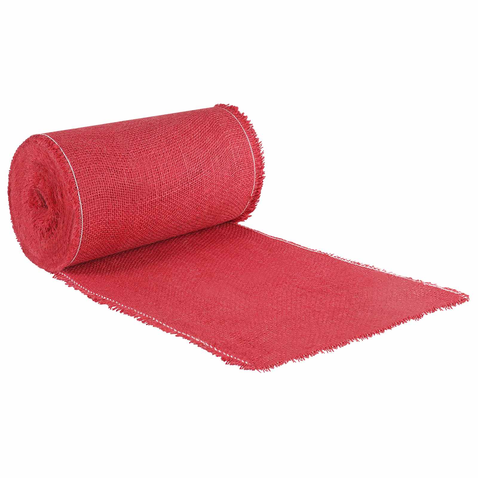 vidaXL Rolka Jutowa 25 x 1000 cm czerwony