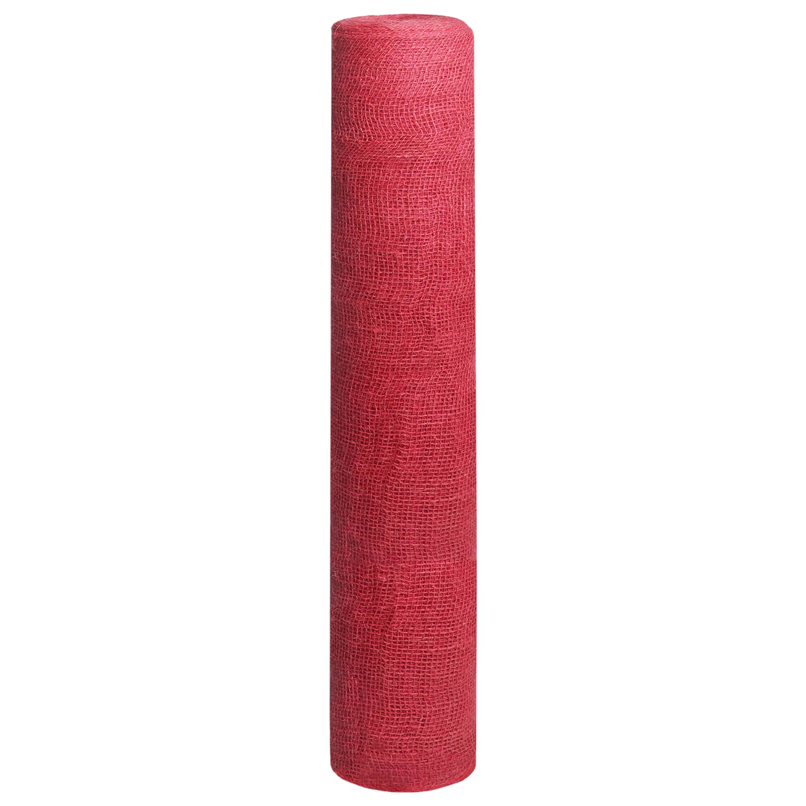 vidaXL Rolka Jutowa 160 x 1000 cm czerwony