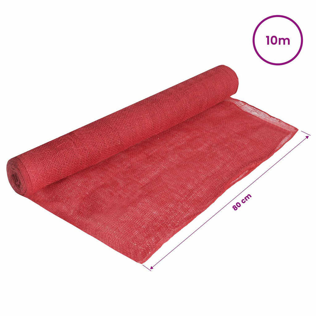 vidaXL Rolka Jutowa 160 x 1000 cm czerwony
