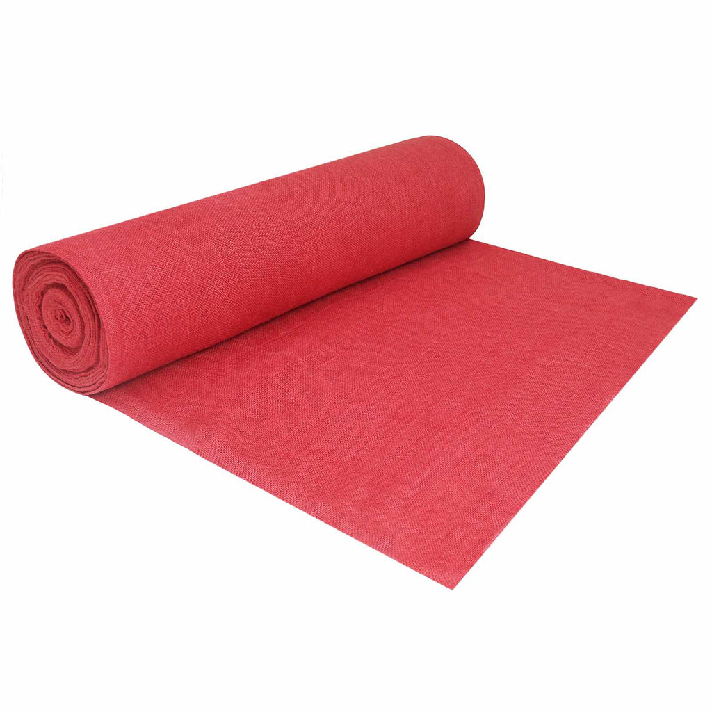 vidaXL Rolka Jutowa 200 x 1000 cm czerwony