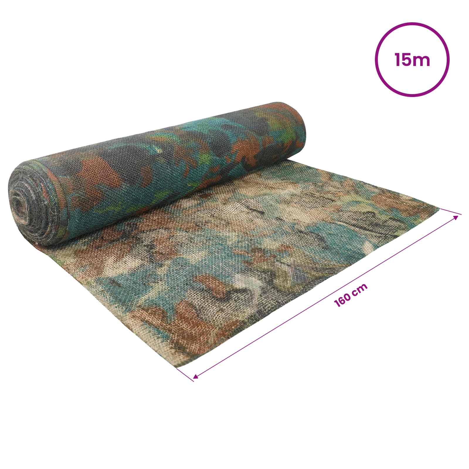 vidaXL Rolka Jutowa Moro 160 x 1500 cm