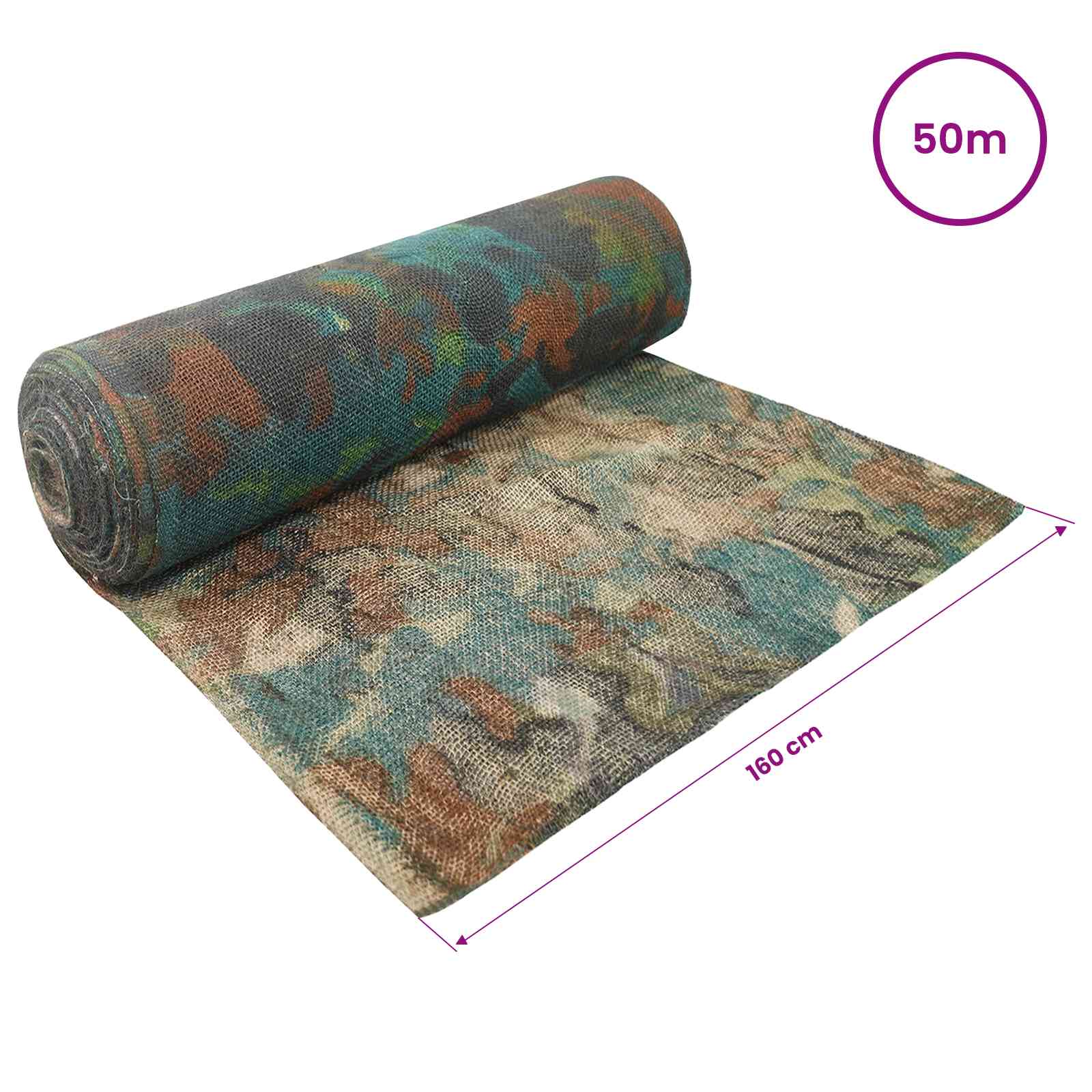 vidaXL Rolka Jutowa Moro 160 x 5000 cm