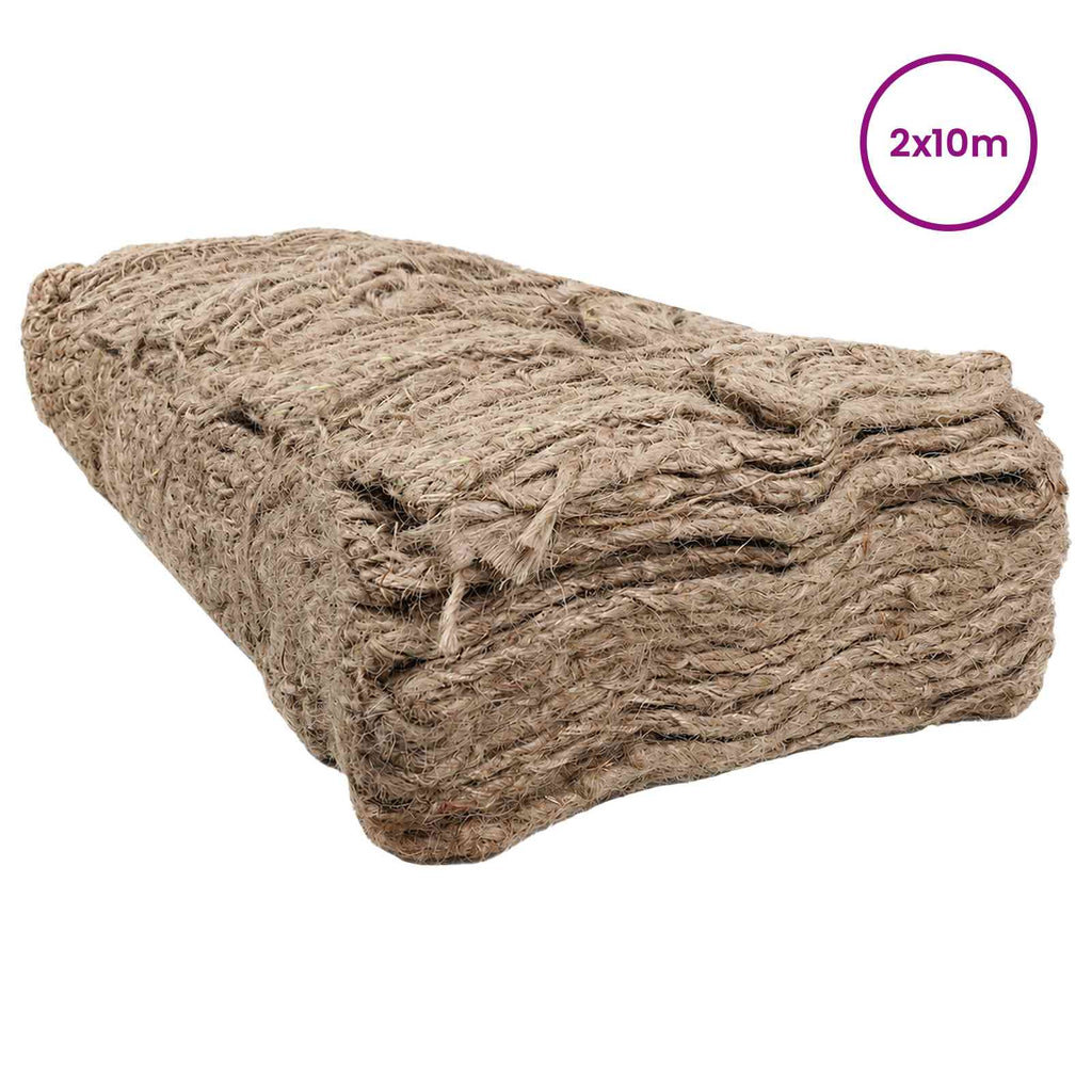 vidaXL Mata embankment z juty naturalny 2 x 10 m 100% Juta Tossa