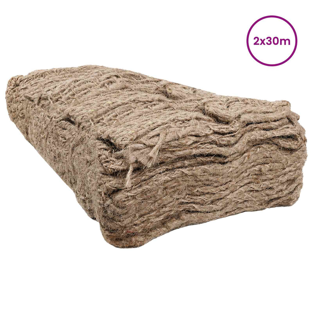 vidaXL Mata embankment z juty naturalny 2 x 30 m 100% Juta Tossa