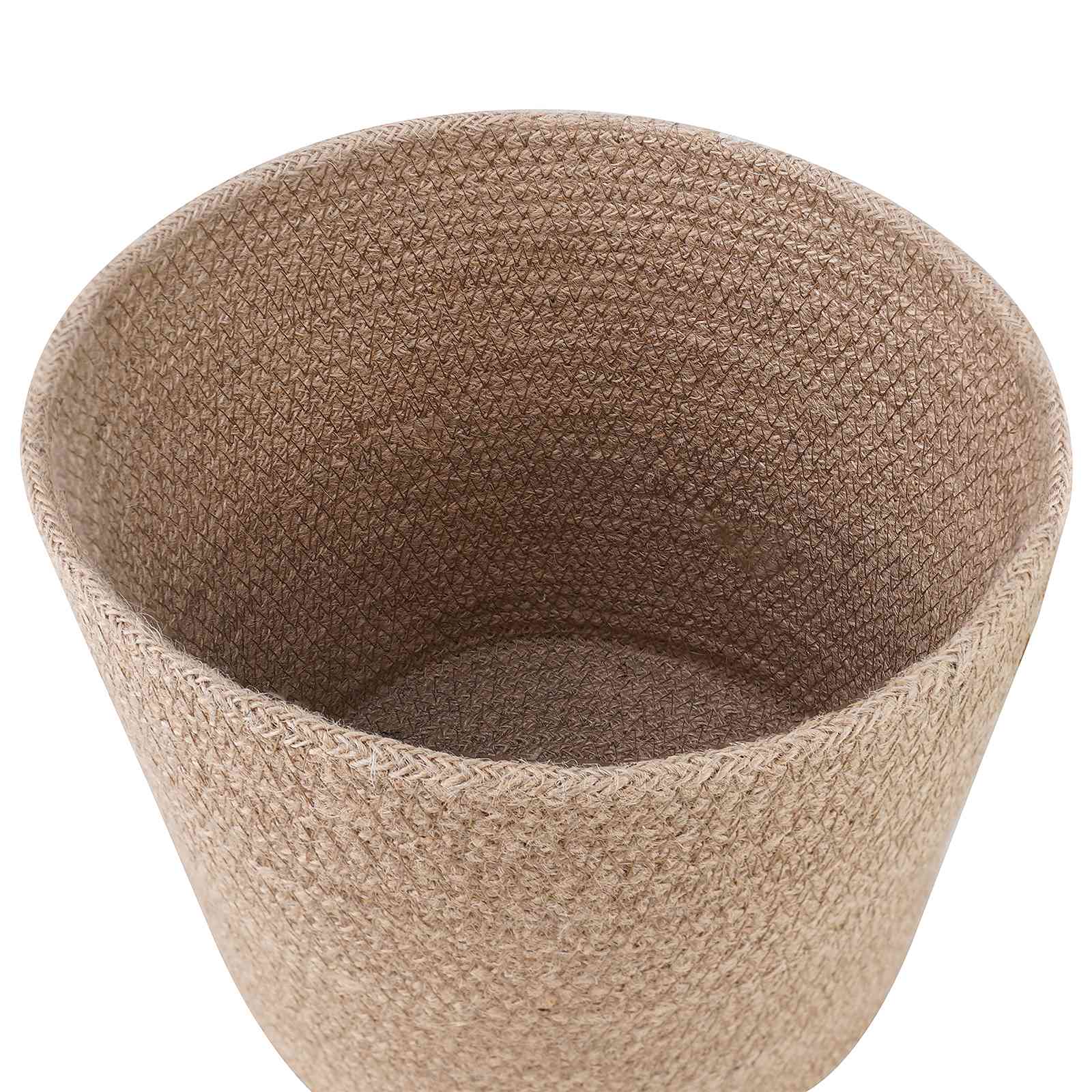 vidaXL Zestaw doniczek 2 pcs naturalny Ø 21 x 21 cm 100% Juta Tossa