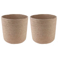 vidaXL Zestaw doniczek 2 pcs naturalny Ø 28 x 28 cm 100% Juta Tossa