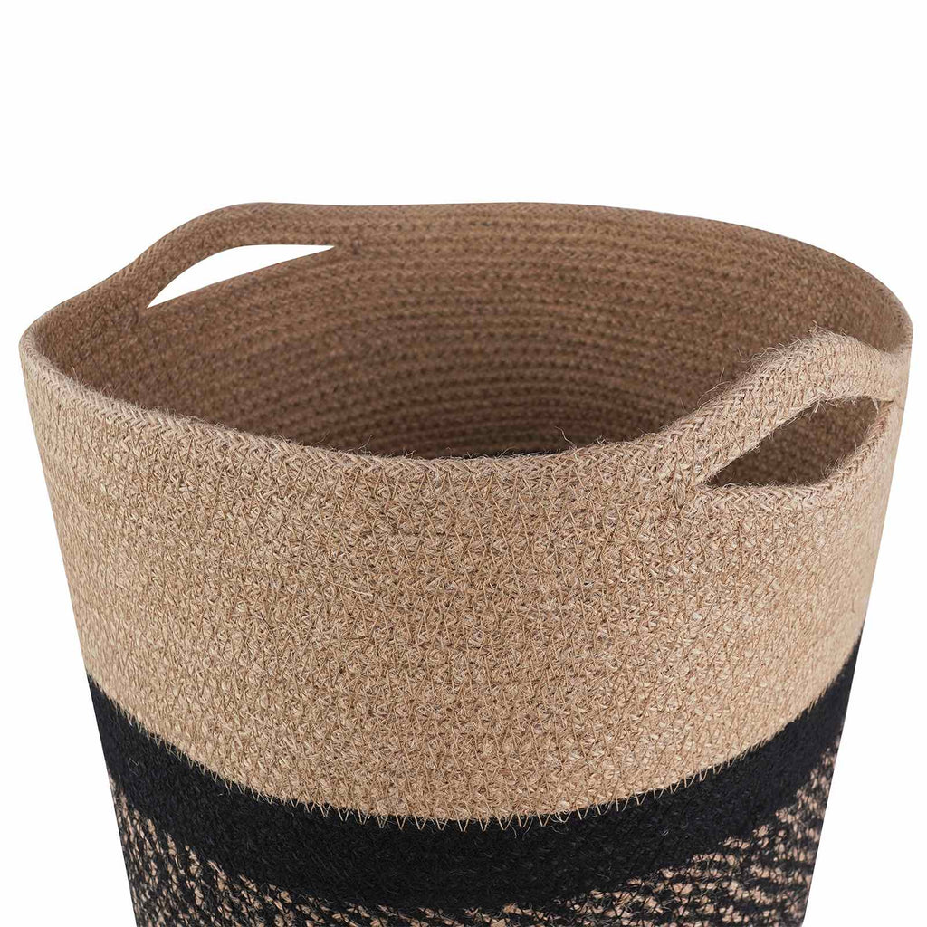 vidaXL Zestaw doniczek 2 pcs Naturalny i czarny Ø 28 x 28 cm