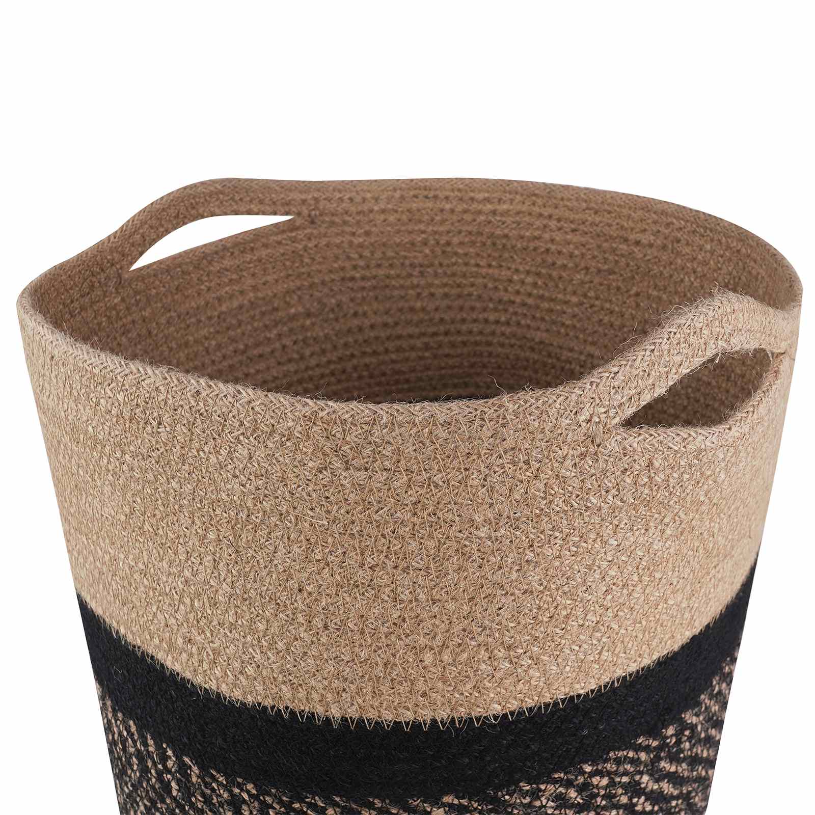 vidaXL Zestaw doniczek 2 pcs Naturalny i czarny Ø 28 x 28 cm