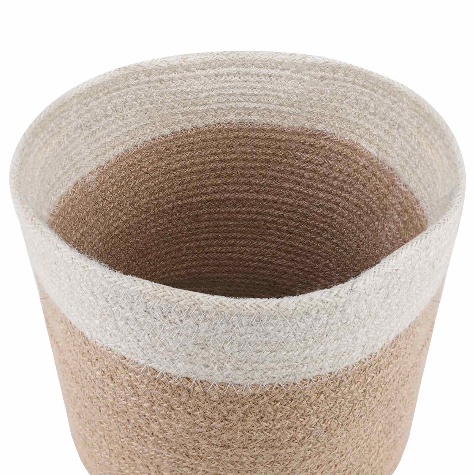 vidaXL Zestaw doniczek 2 pcs Naturalne i białe Ø 21 x 21 cm