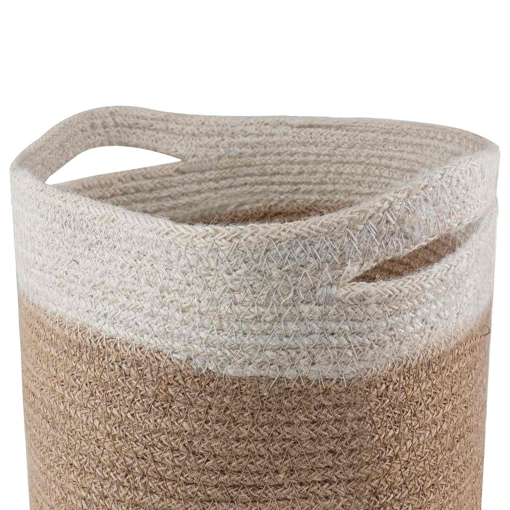 vidaXL Zestaw doniczek 2 pcs Naturalne i białe Ø 21 x 21 cm