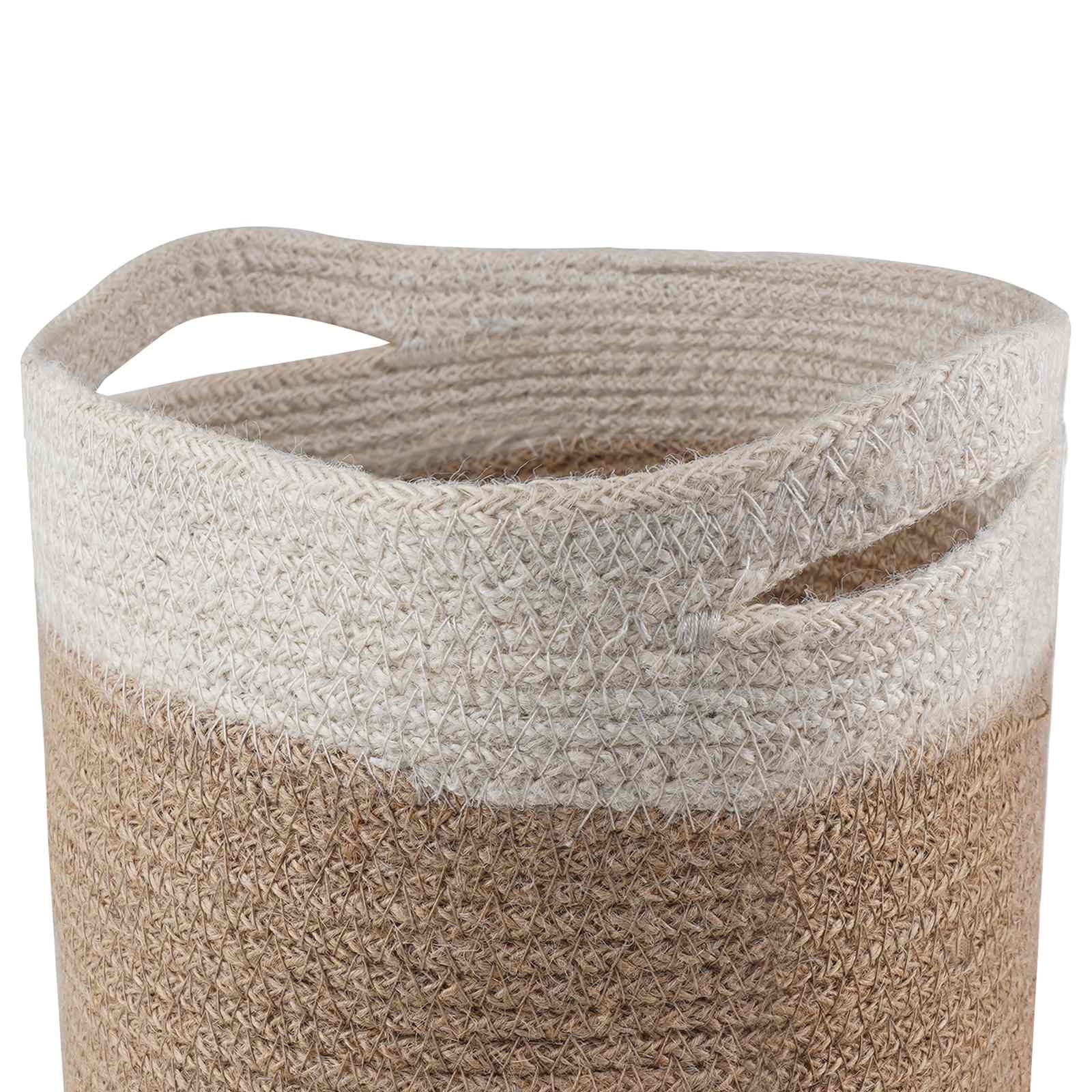vidaXL Zestaw doniczek 2 pcs Naturalne i białe Ø 21 x 21 cm