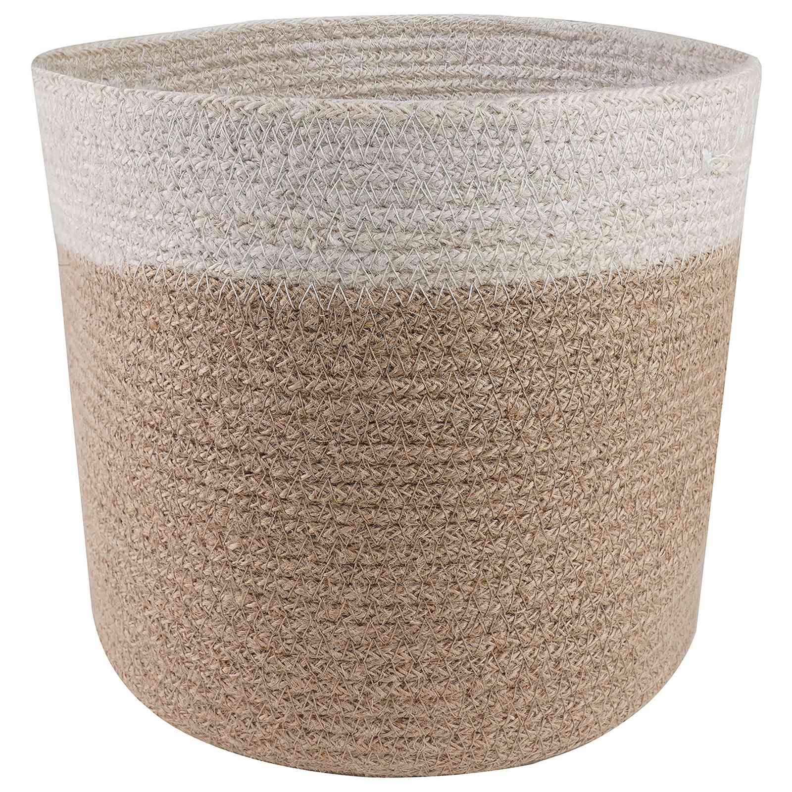 vidaXL Zestaw doniczek 2 pcs Naturalne i białe Ø 21 x 21 cm