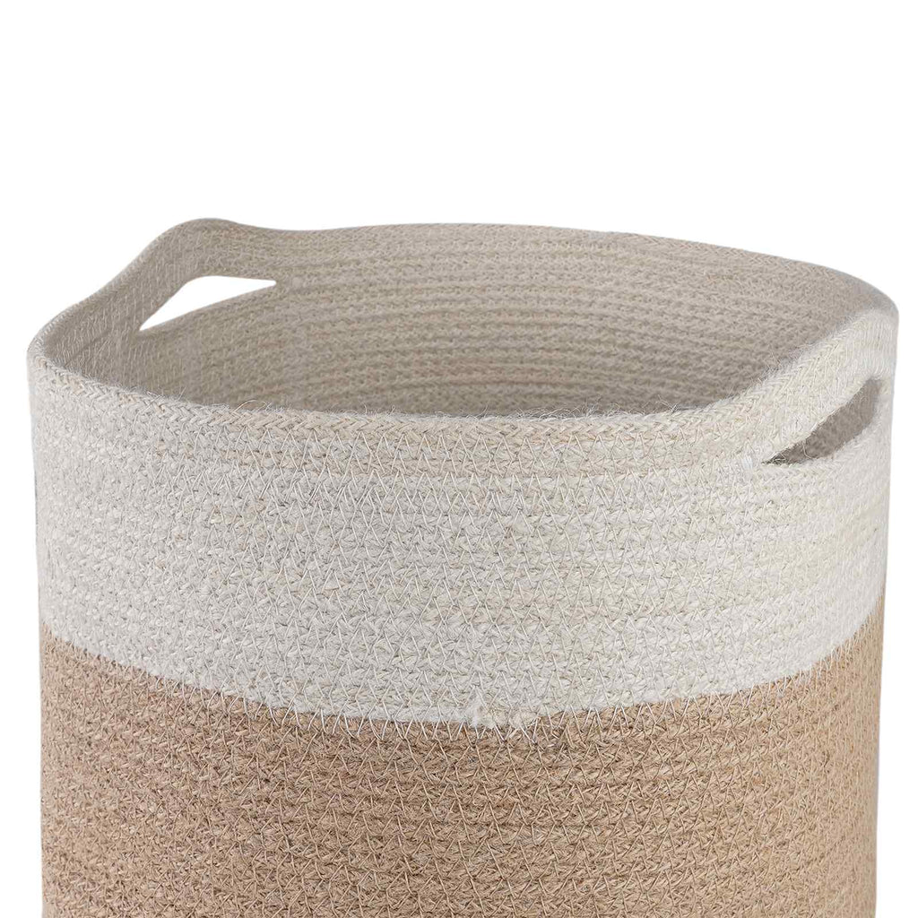 vidaXL Zestaw doniczek 2 pcs Naturalne i białe Ø 28 x 28 cm