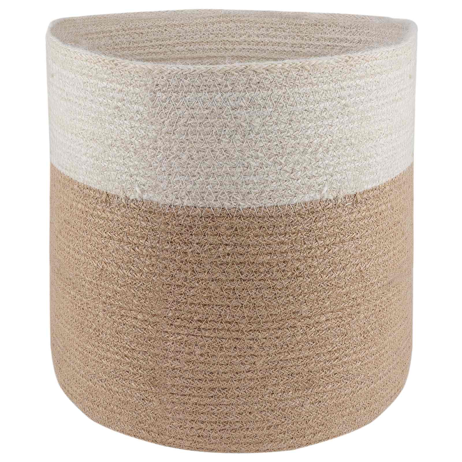 vidaXL Zestaw doniczek 2 pcs Naturalne i białe Ø 28 x 28 cm