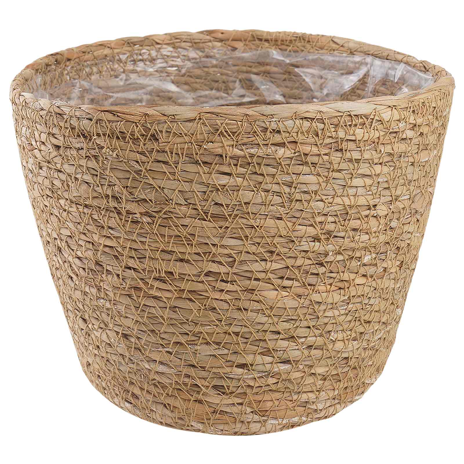 vidaXL Kosze na rośliny z trawy morskiej 3 pcs naturalny Ø26 x 19 cm