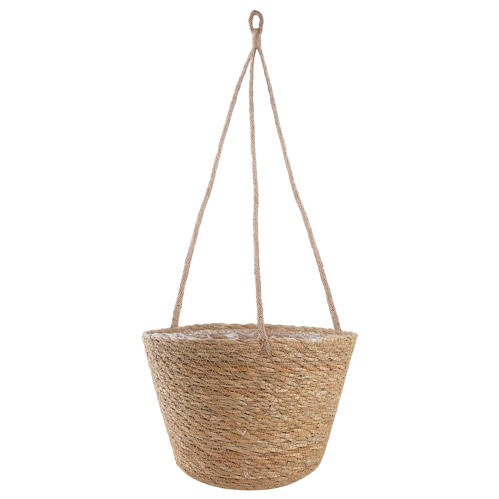 vidaXL Kosze na rośliny z trawy morskiej 3 pcs naturalny Ø26 x 19 cm