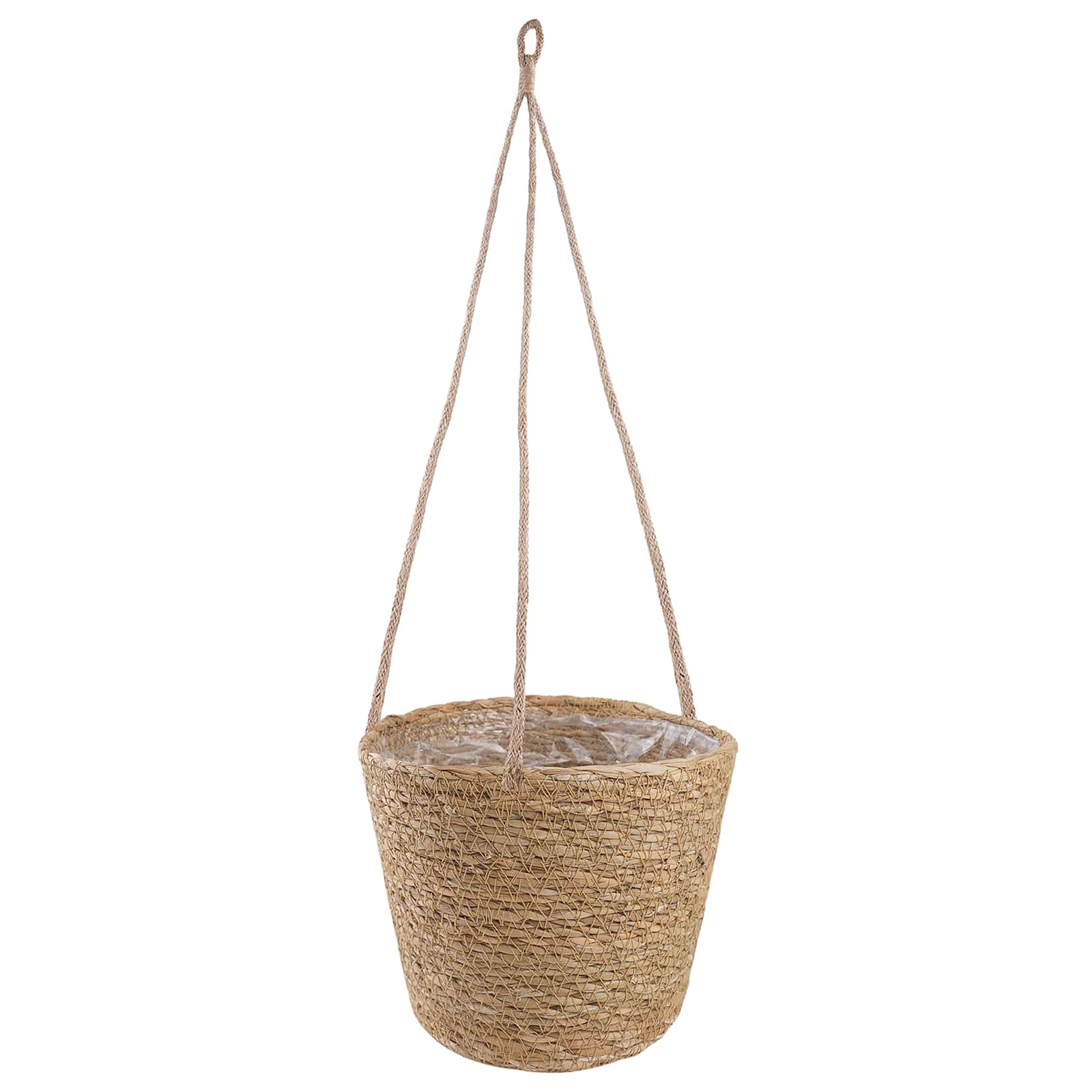 vidaXL Kosze na rośliny z trawy morskiej 3 pcs naturalny Ø26 x 19 cm