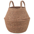 vidaXL Doniczka z uchwytami naturalny Ø 22 x 20 cm 100% Trawa morska