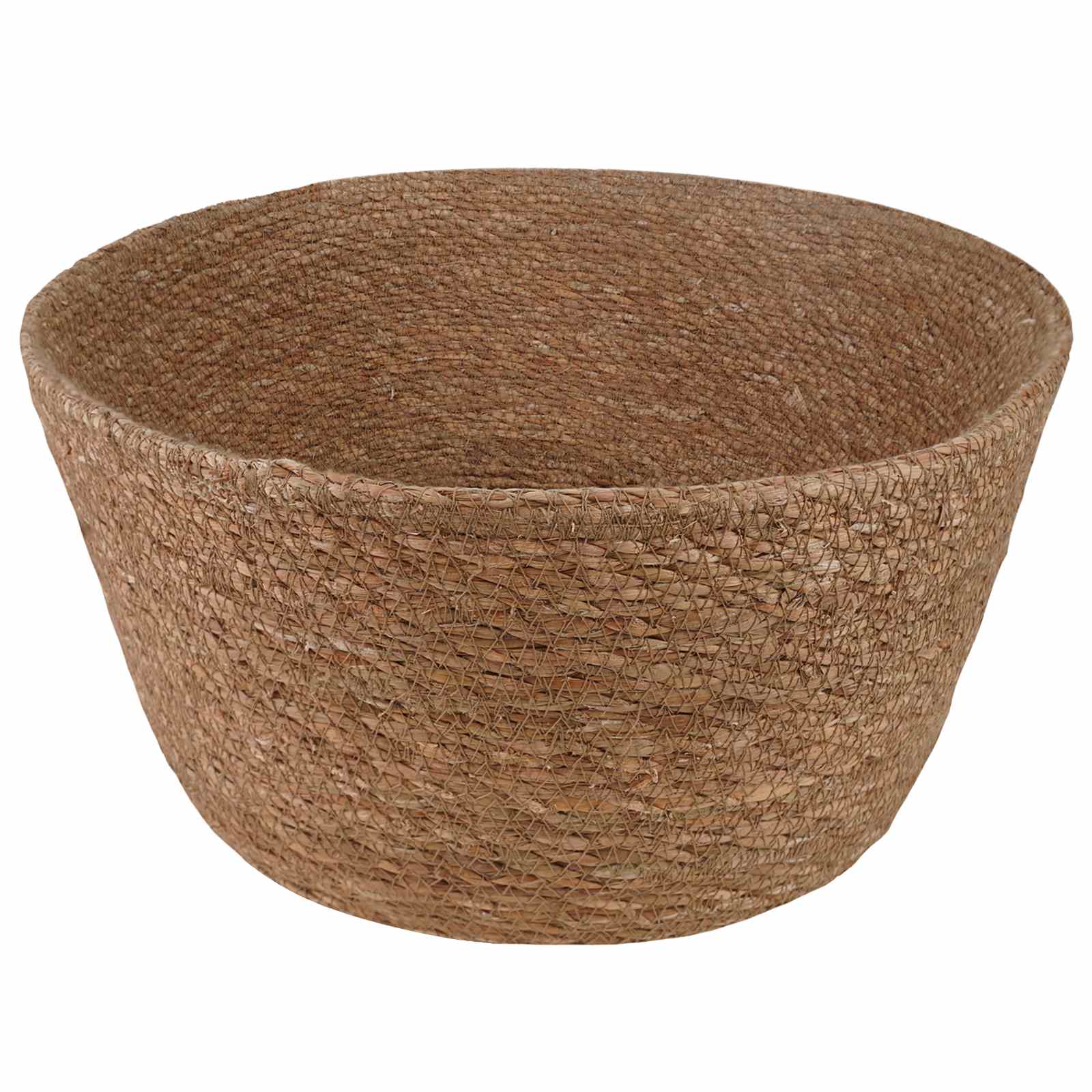 vidaXL Doniczka z uchwytami naturalny Ø 22 x 20 cm 100% Trawa morska