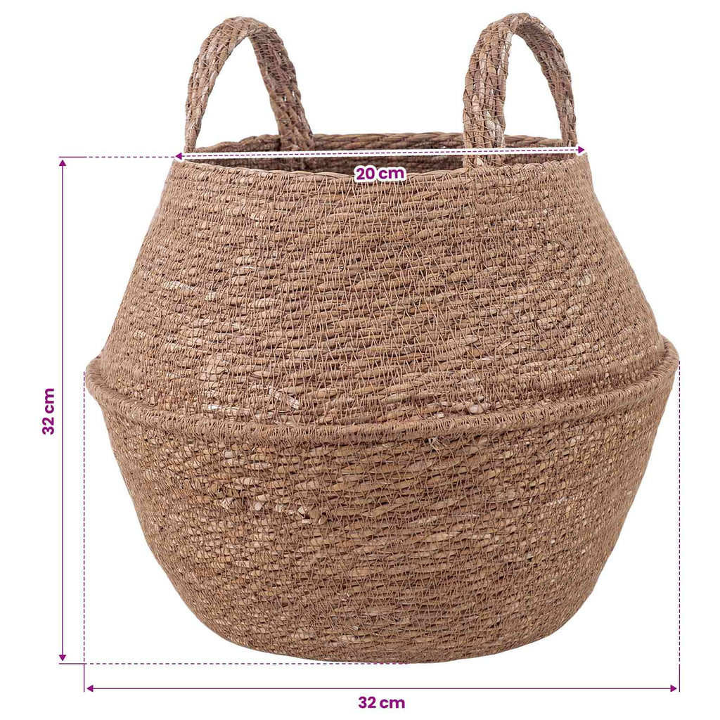vidaXL Doniczka z uchwytami 2 pcs naturalny Ø 32 x 32 cm