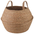 vidaXL Doniczka z uchwytami naturalny Ø 45 x 36 cm 100% Trawa morska