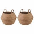 vidaXL Doniczka z uchwytami 2 pcs naturalny Ø 45 x 36 cm
